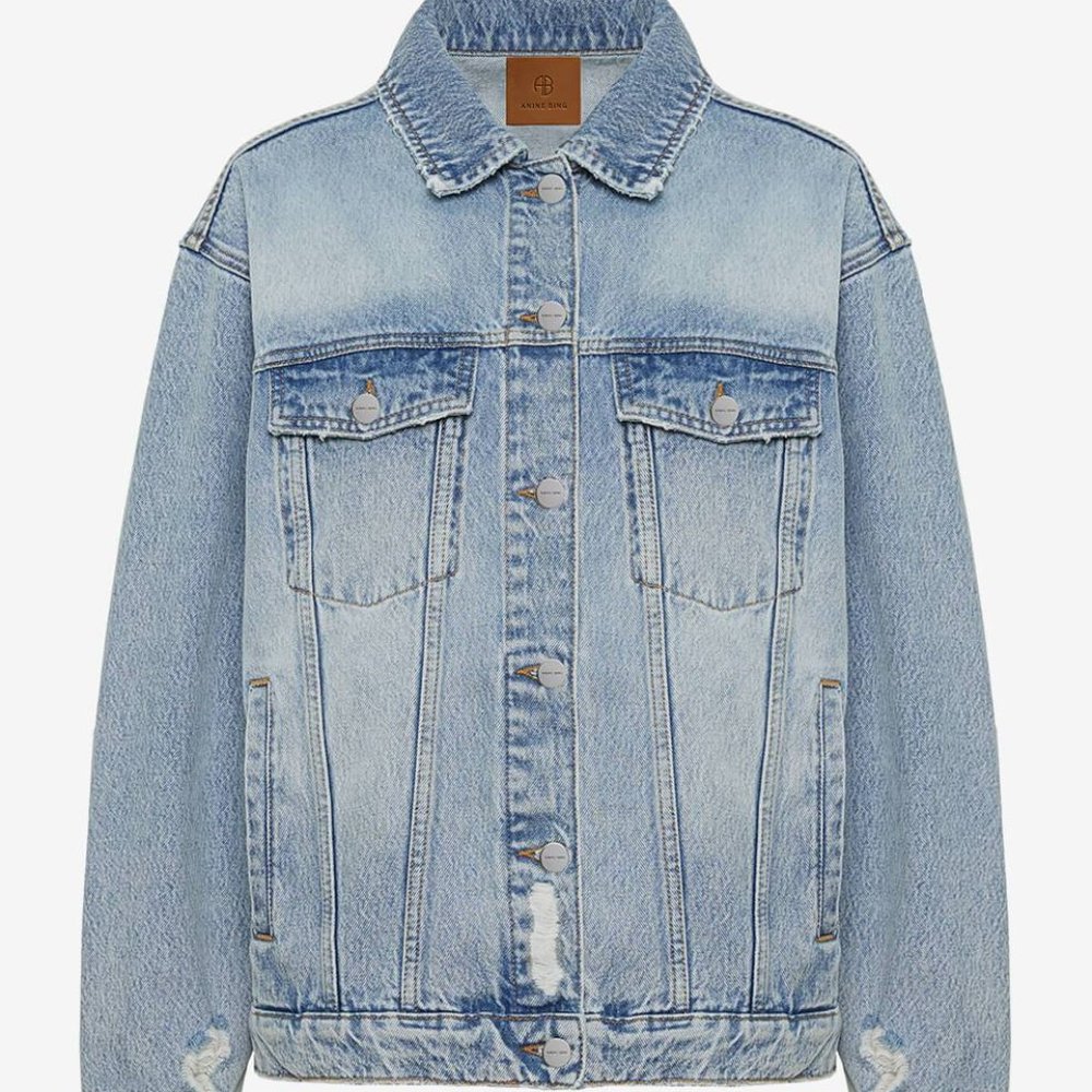 NWT Anine Bing RORY JACKET IN VINTAGE BLUE - Picture 7 of 14
